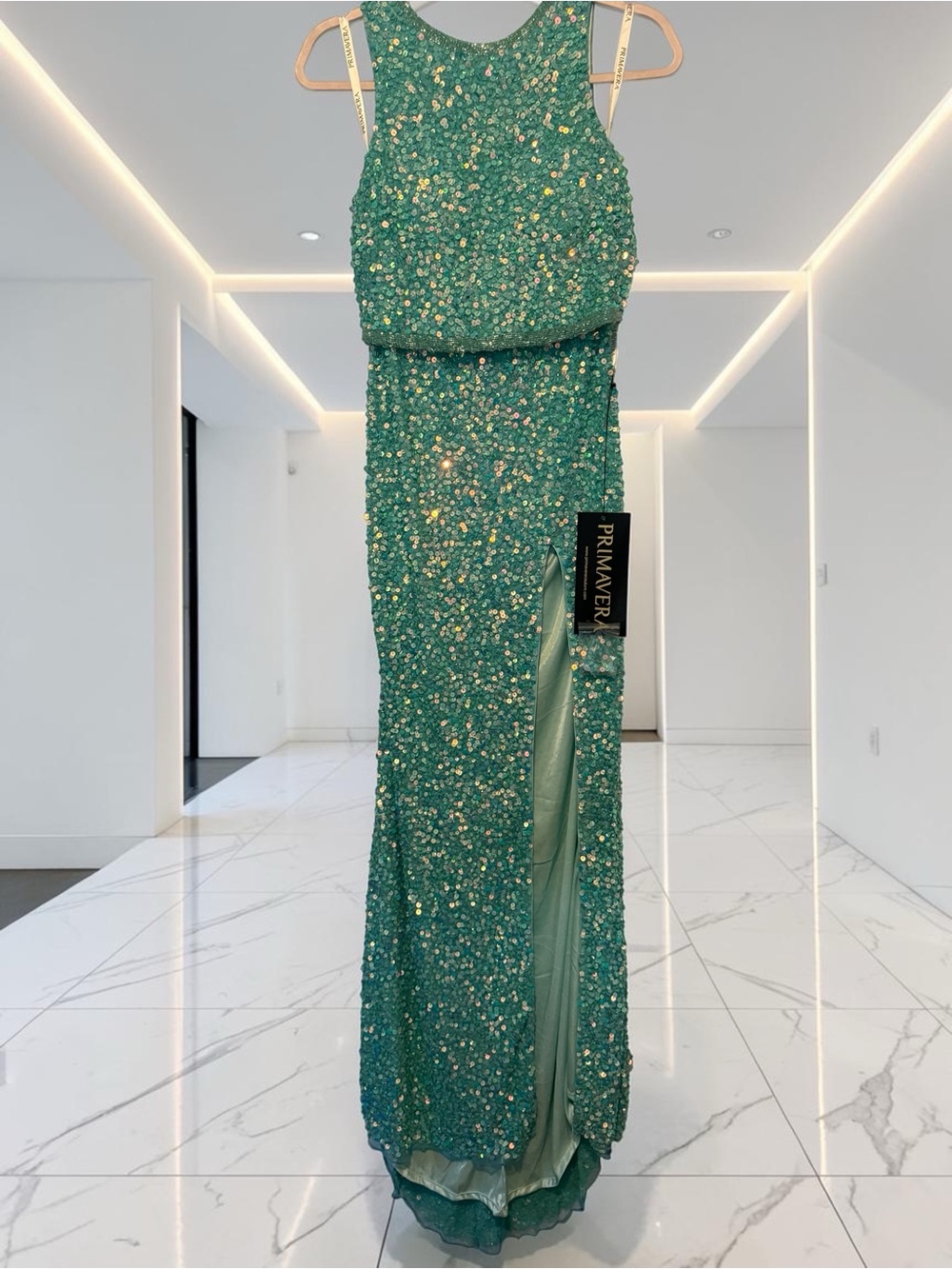 Primavera Courture Gown Sequin Evening Gown